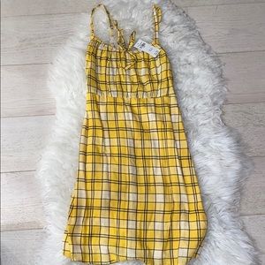 Yellow Checkered Hollister dress